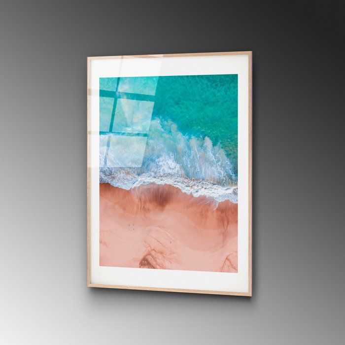 Wallity Cuadro Decorativo de Vidrio Templado Multicolor 30 x 45 cm